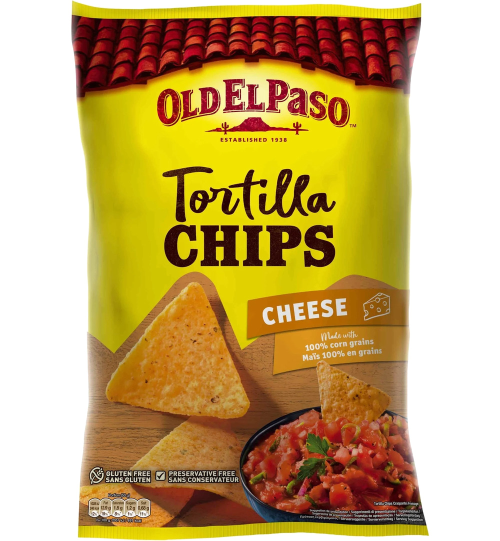 Old El Paso Tortilla chips cheese (185 gr)
