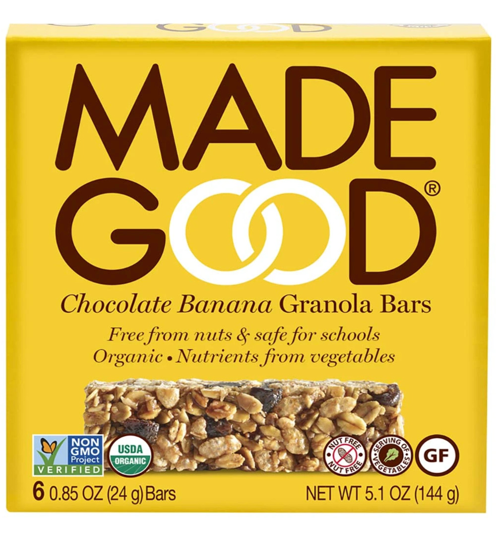 Made Goodgranola Bar Chocolate Banana 24Gram Bio (6 X 24 gr)