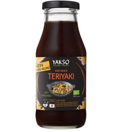 Yakso Woksaus Teriyaki Bio (240 ml)