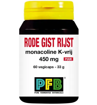 Snp Rode gist rijst monacoline k-vrij puur (60 vega capsules)