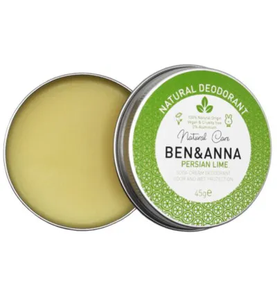 Ben & Anna Natural deodorant creme persian lime (45 gr)