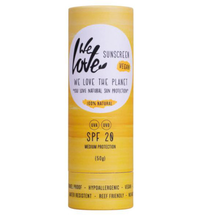We Love The Planet Sunscreen Stick Spf20 Vegan (50 gr)