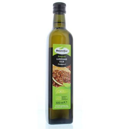 Bountiful Lijnzaadolie Bio (500 ml)
