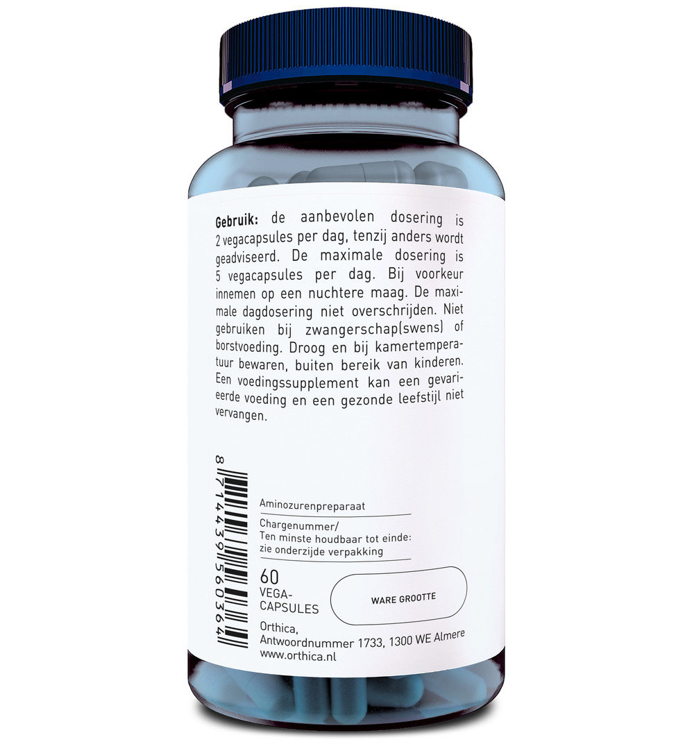 Orthica L-Glutamine 500 (60 capsules) - image 2