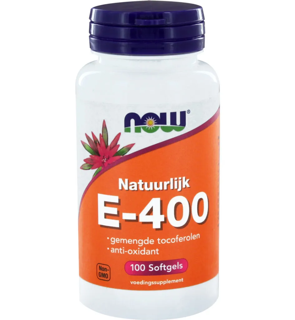 Now Vitamine E-400 gemengde tocoferolen (100 softgels)