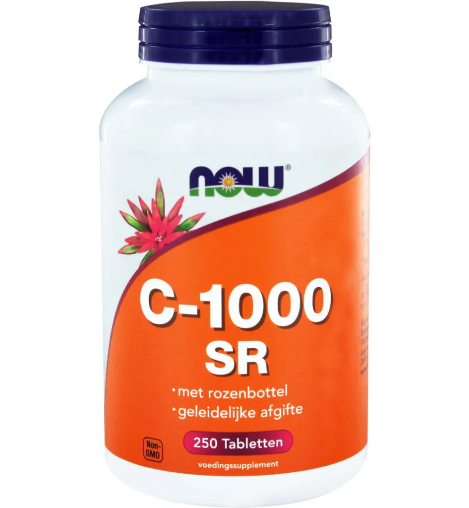 Now C-1000 Sustained Release met rozenbottel (250 tabletten)