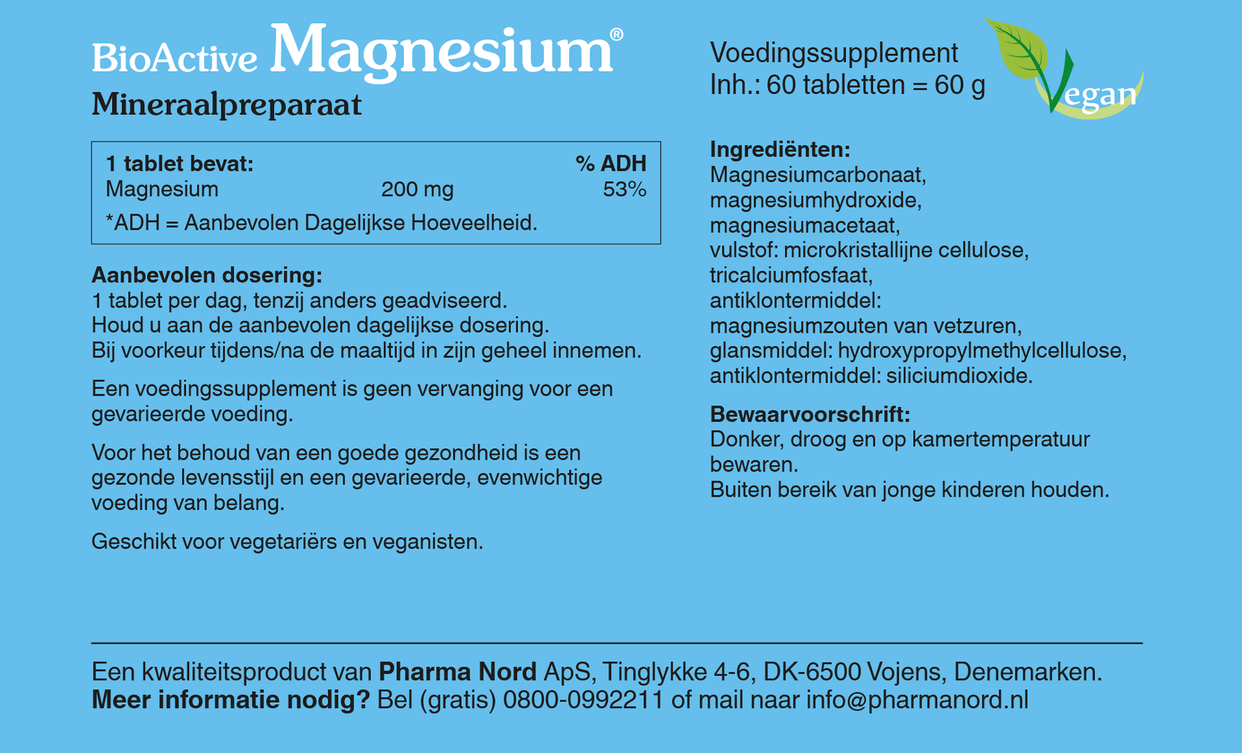 Pharma Nord BioActive Magnesium (60 tabletten)