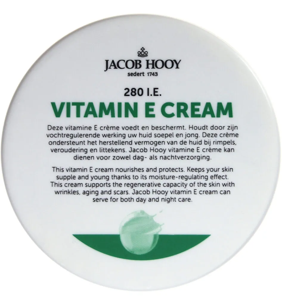 Jacob Hooy Vitamine E creme (140 ml)
