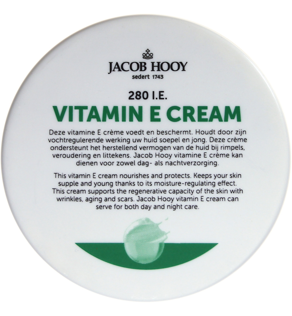 Jacob Hooy Vitamine E creme (140 ml)