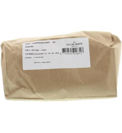 Jacob Hooy Hennapoeder Rood (1000 gr)