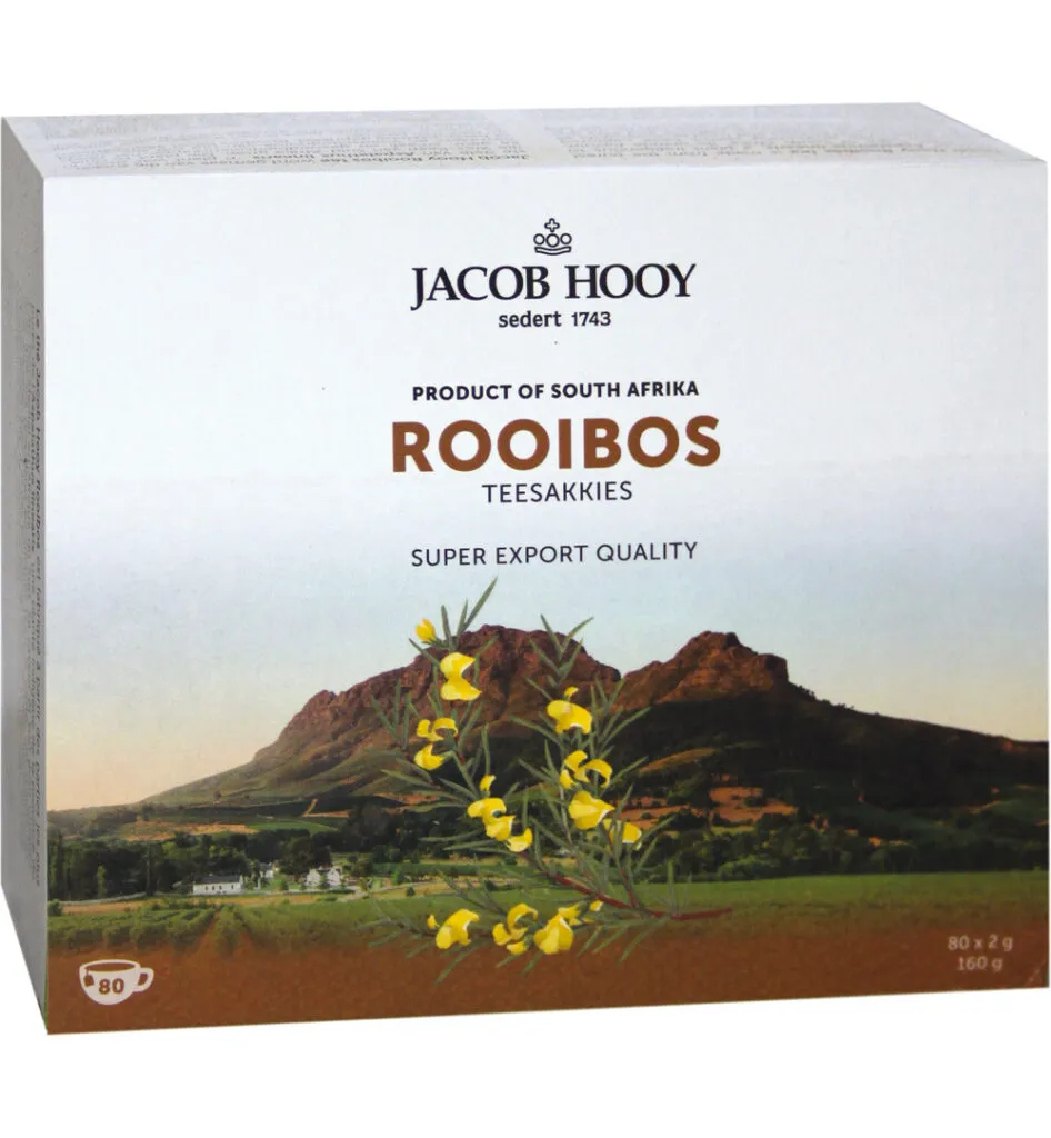 Jacob Hooy Rooibosthee Sakkies (80 stuks)