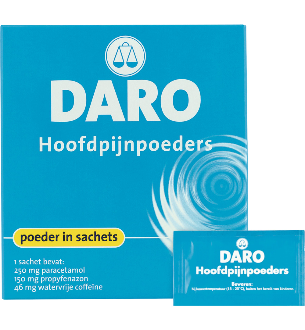 Daro Hoofdpijnpoeders (20 zakjes)