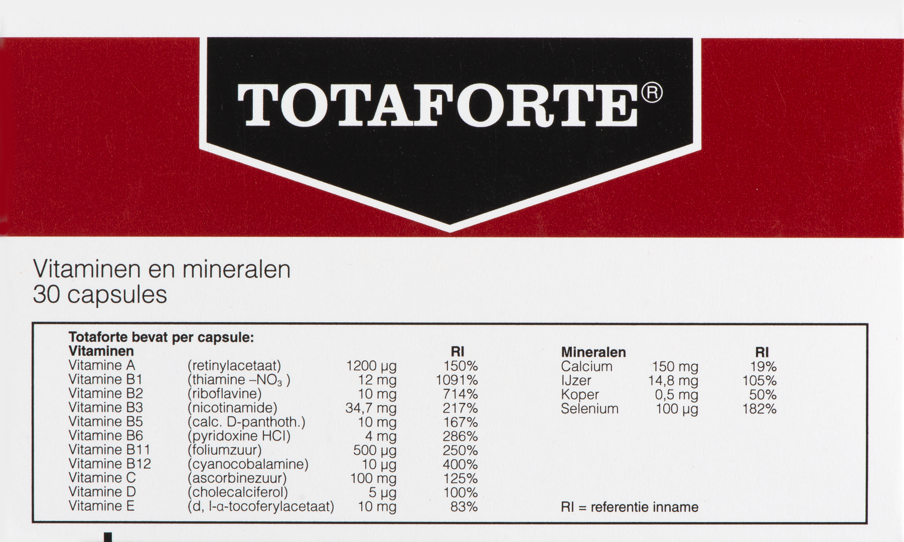 Totaforte Vitaminen en Mineralen (30 capsules)