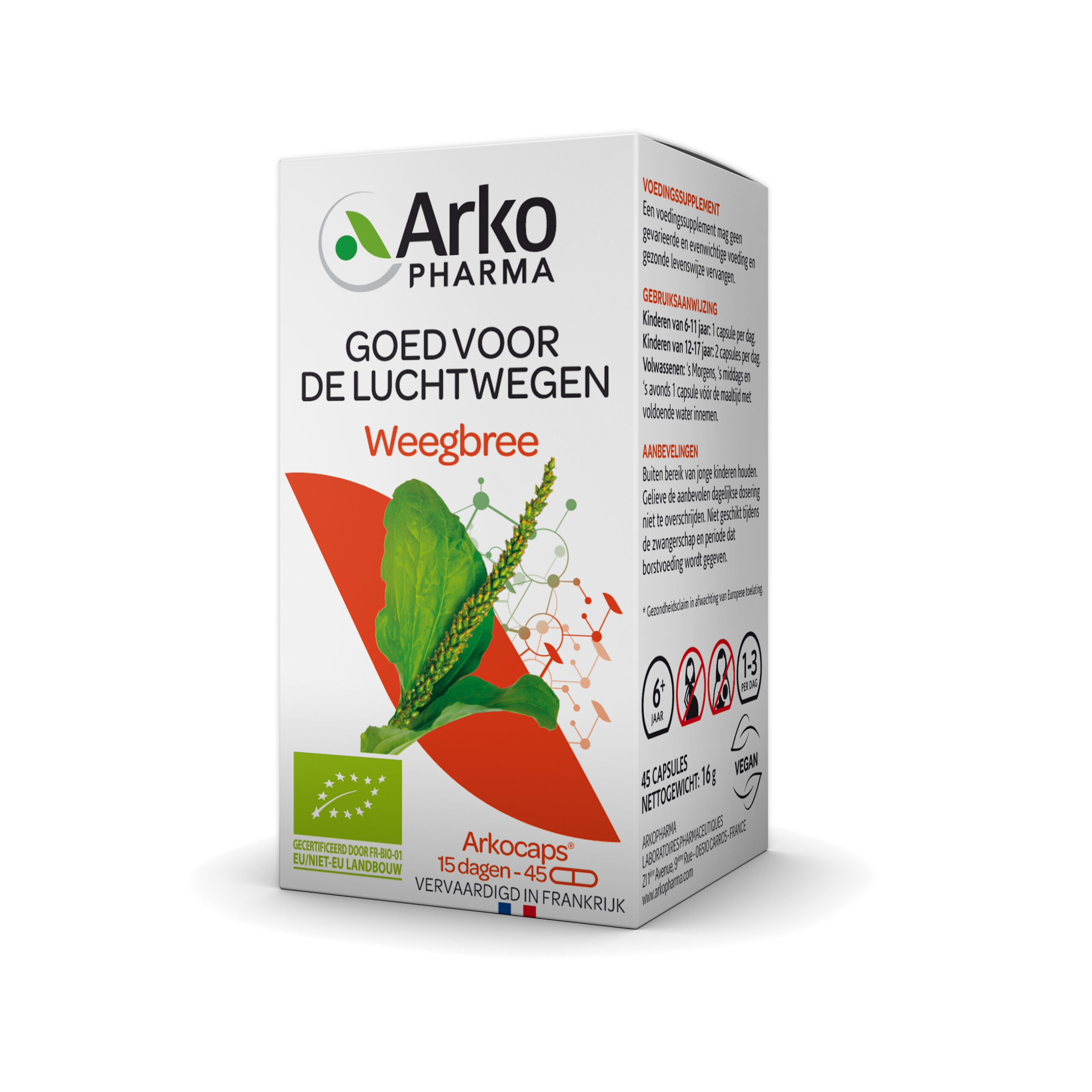 Arkocaps Weegbree bio (45 capsules)