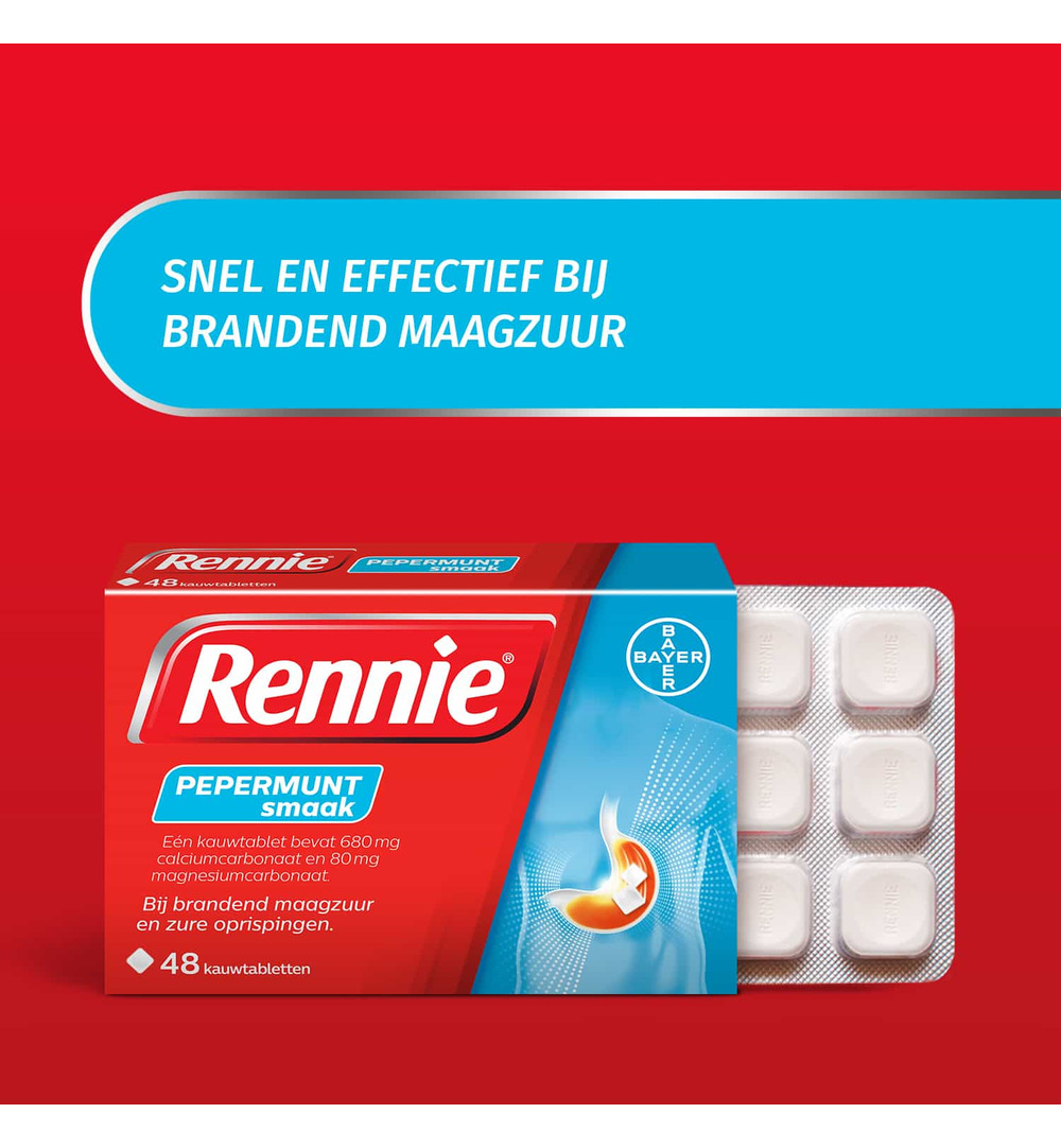 Rennie Pepermunt (48 kauwtabletten) - image 2
