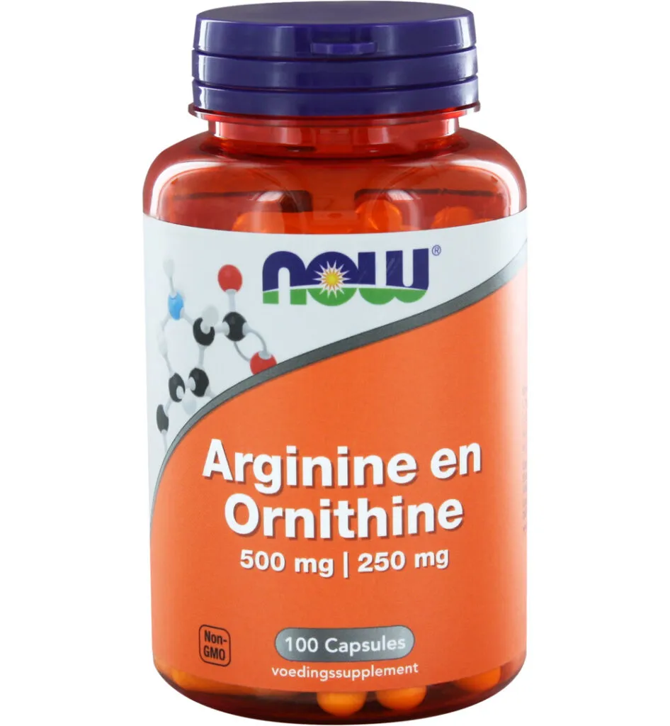 Now Arginine & Ornithine 500/250 mg (100 capsules)