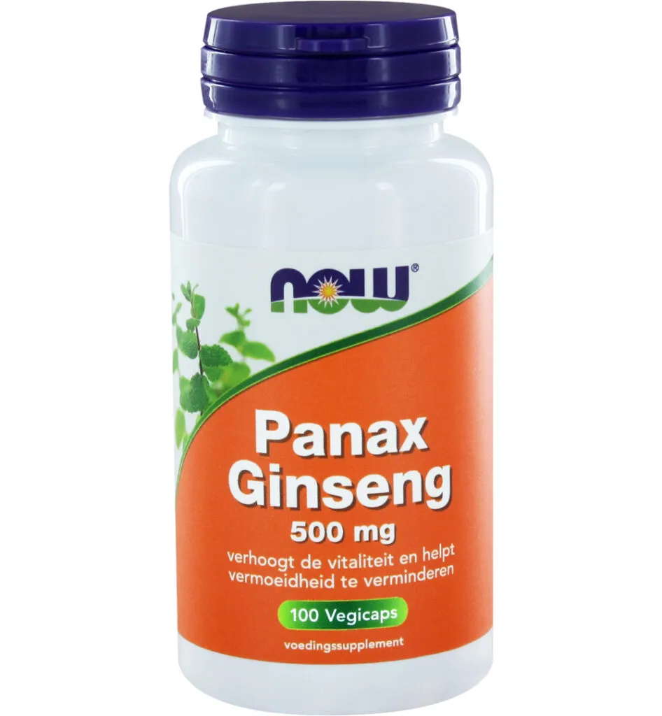 Now Panax Ginseng 500 Mg (100 vega capsules)