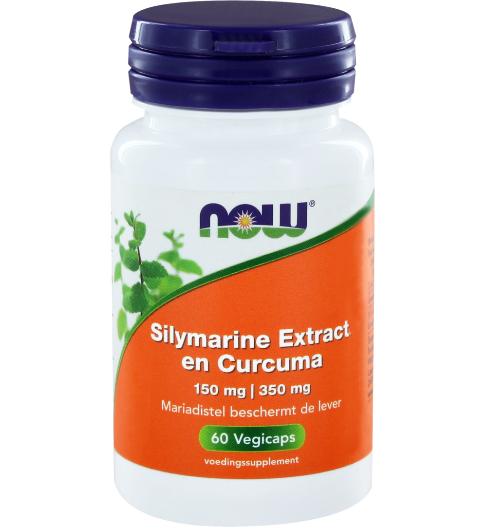 Now Silymarine/mariadistel extract en curcuma (60 vega capsules)