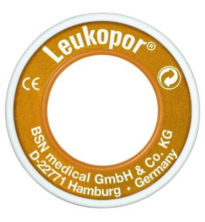 Leukopor Eurolock 5m x 1.25 cm (1 stuk)