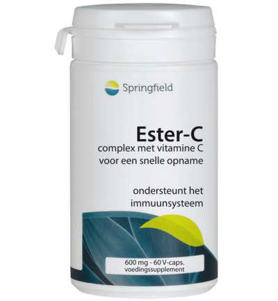 Springfield Ester-C gebufferde vitamine C (60 vega capsules)