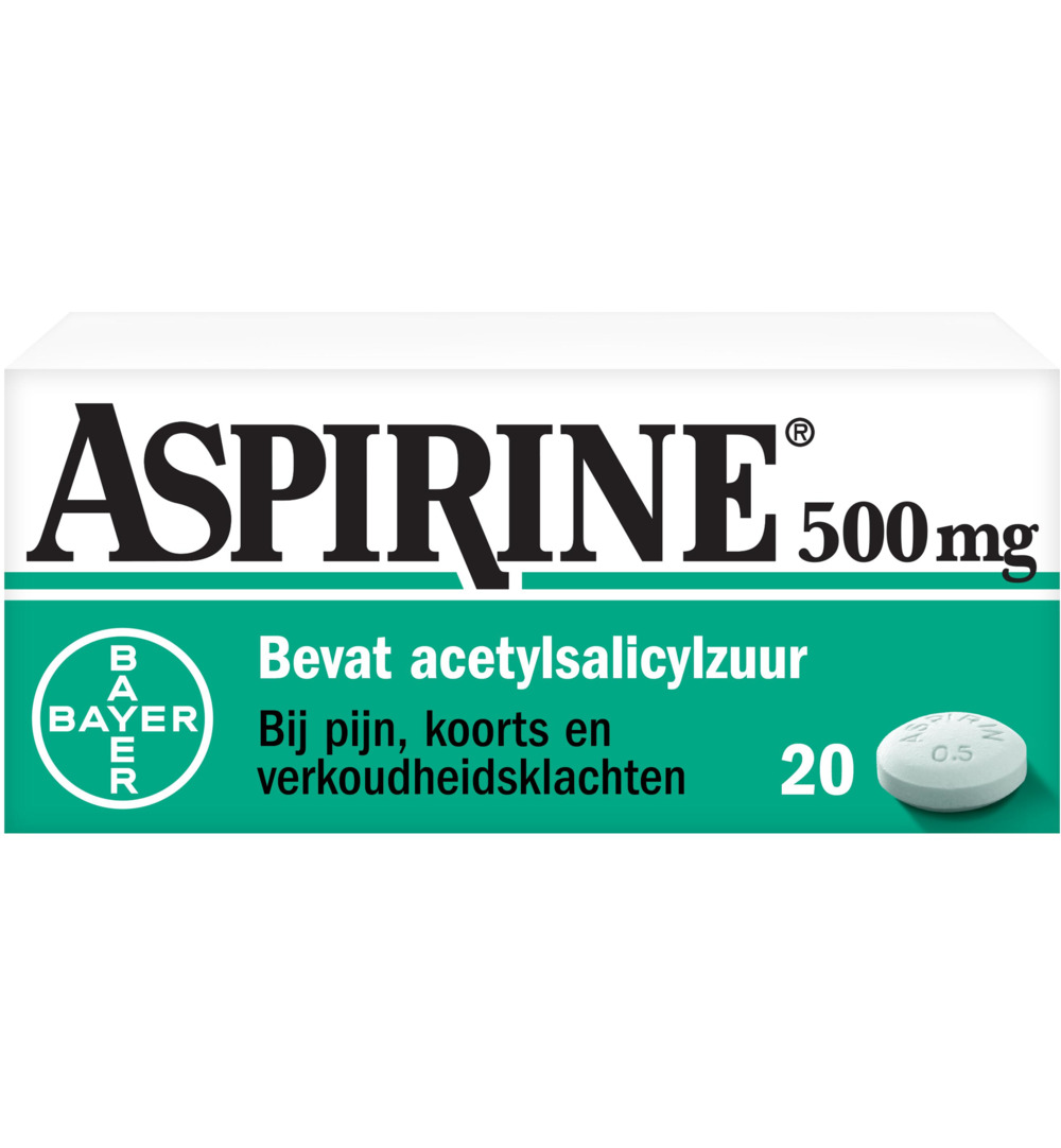 Aspirine 500mg (20 tabletten)