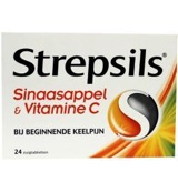 Strepsils Sinaasappel / Vitamine C (24 zuigtabletten)
