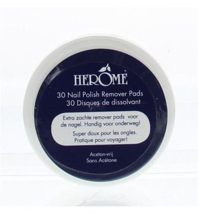 Herome Nagel caring remover pad (30 stuks)