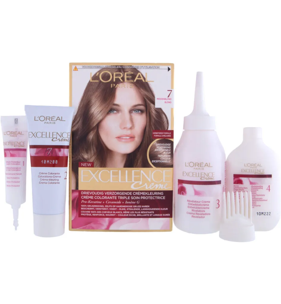 L'Oréal Excellence 7 Middenblond (1 set)