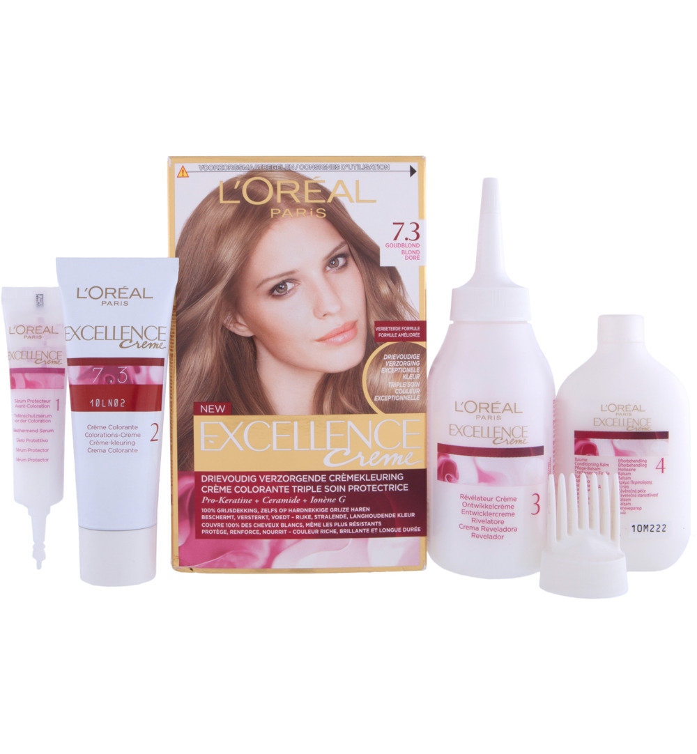 L'Oréal Excellence Creme 7.3 Goudblond (1 set)