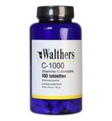 Walthers Vitamine C 1000 mg bioflav/rozenbottel (100 tabletten)