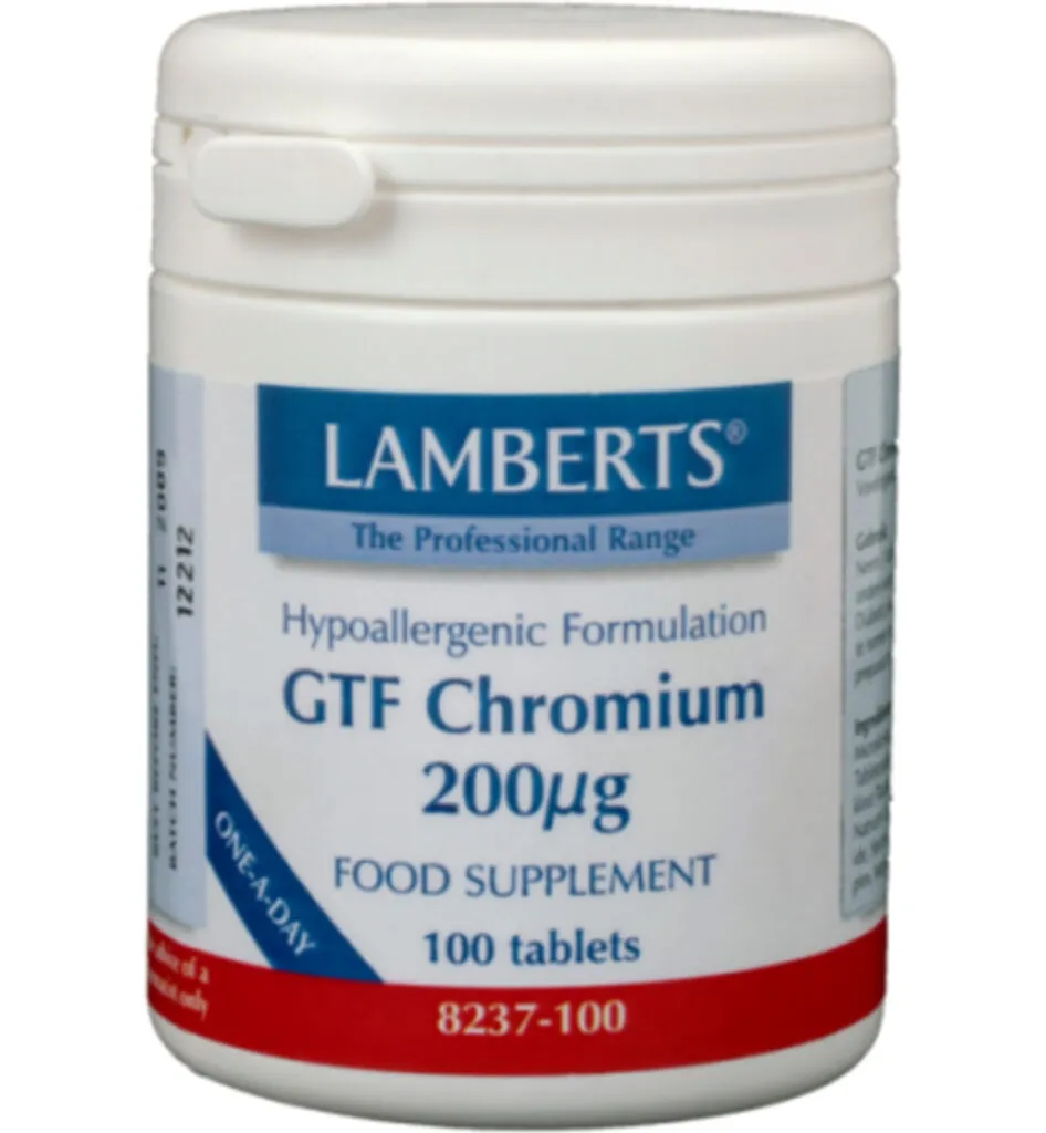Lamberts Gtf Chroom 200Mcg (100 stuks)