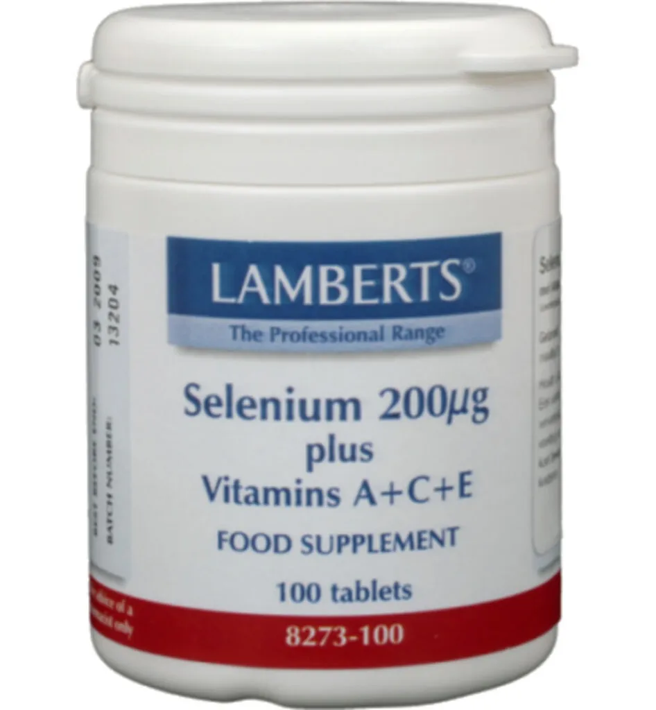 Lamberts Selenium 200mcg met vitamine A C E (100 tabletten)