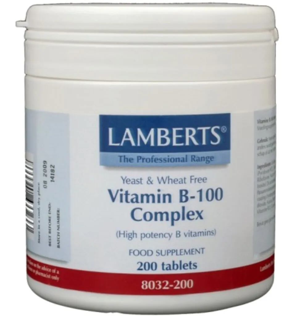 Lamberts Vitamine B100 complex (200 tabletten)