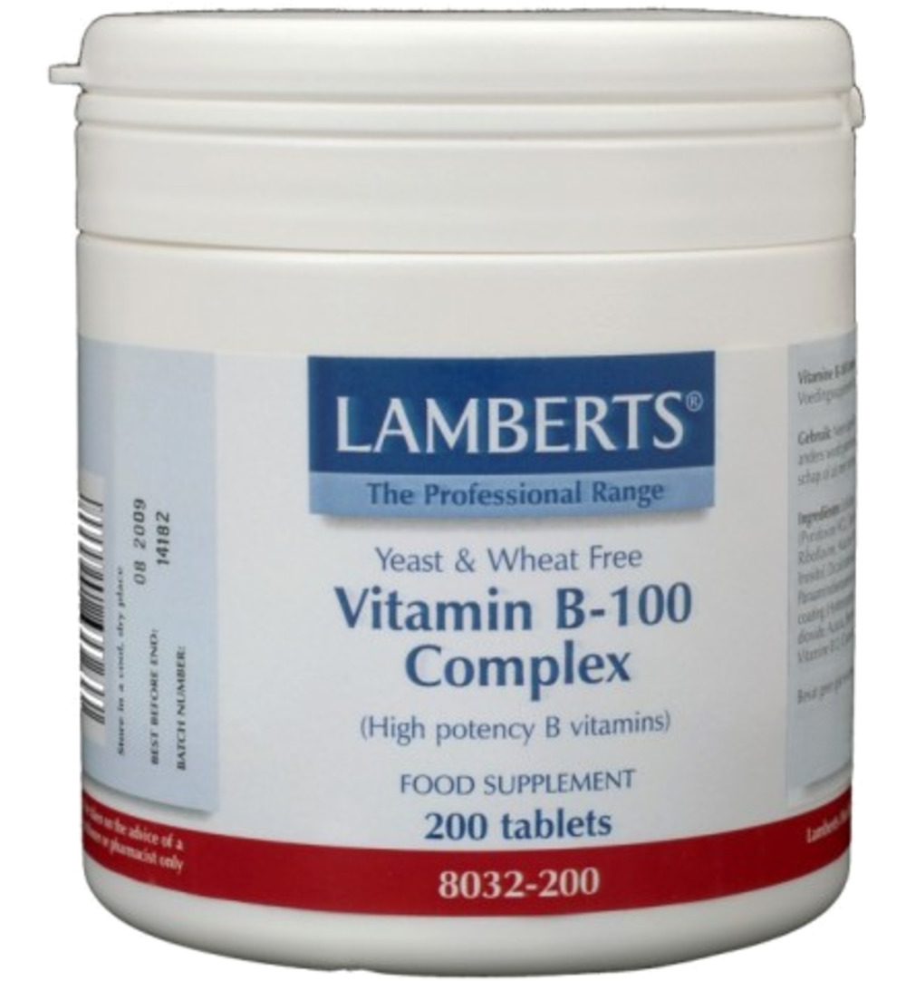 Lamberts Vitamine B100 complex (200 tabletten)