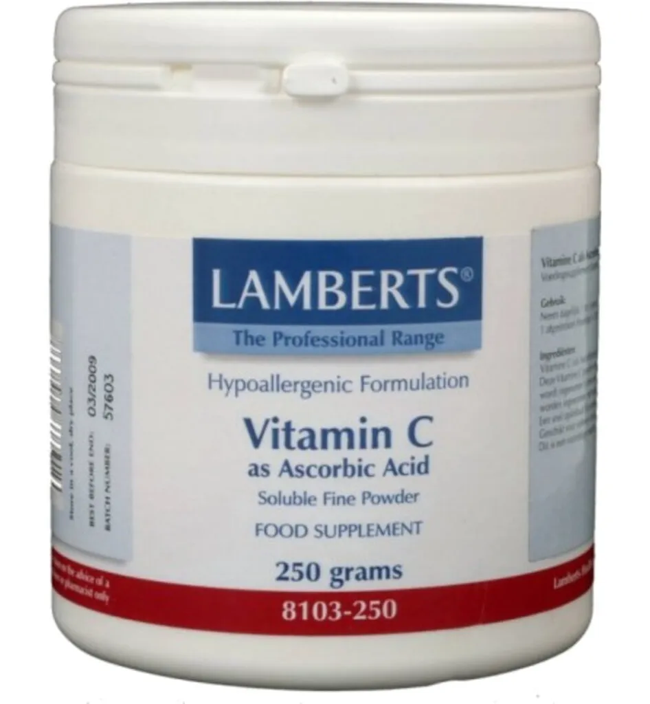 Lamberts Vitamine C ascorbinezuur (250 gr)