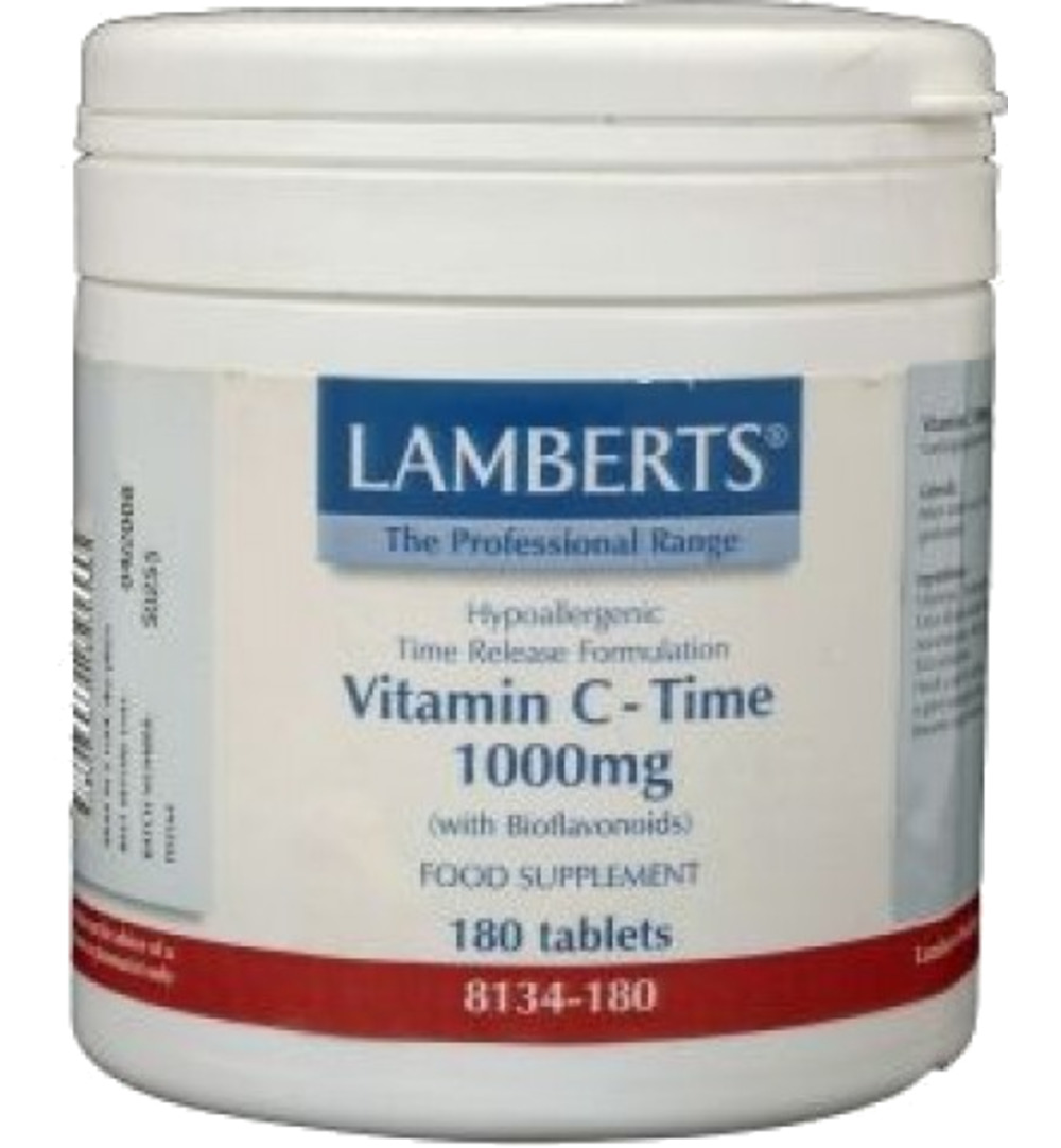 Lamberts Vitamine C 1000 Time release & bioflavonoiden (180 tabletten)