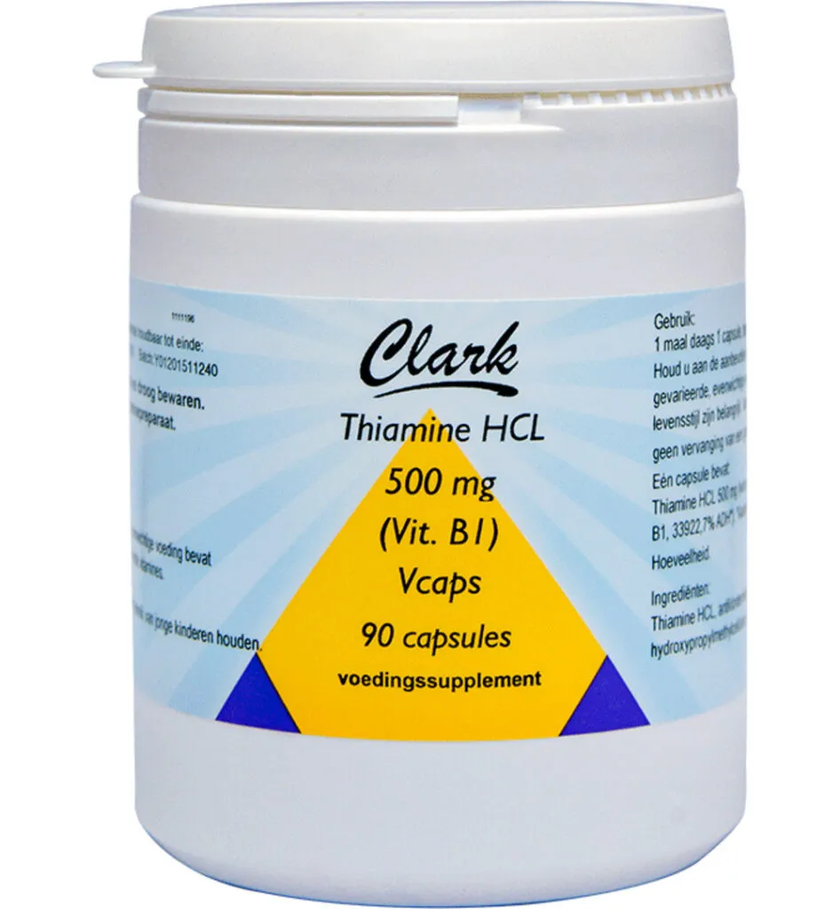 Clark Vitamine B1 500mg (90 vega capsules)