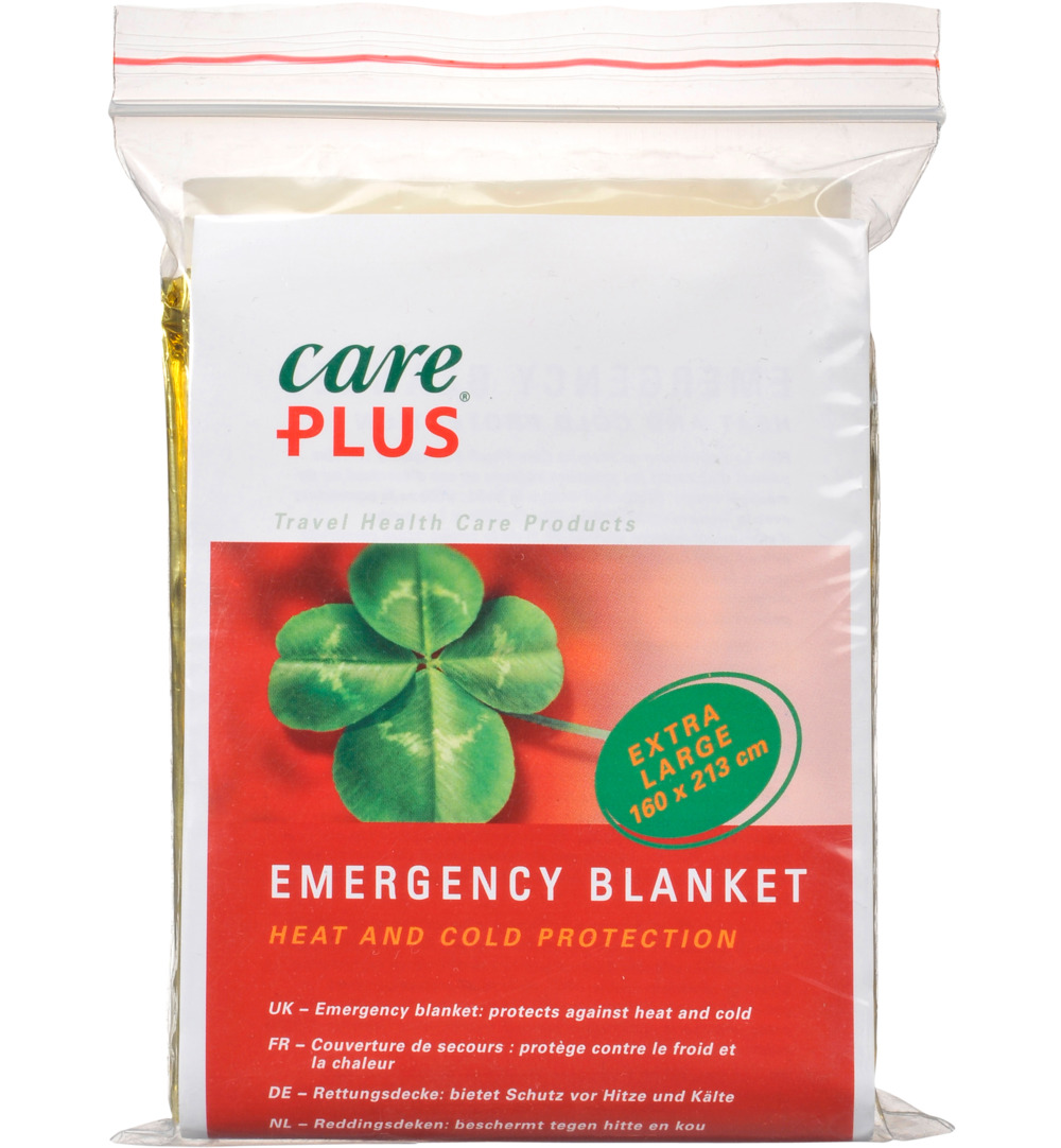 Care Plus Emergency Blanket Gold/Silver (1 stuk)