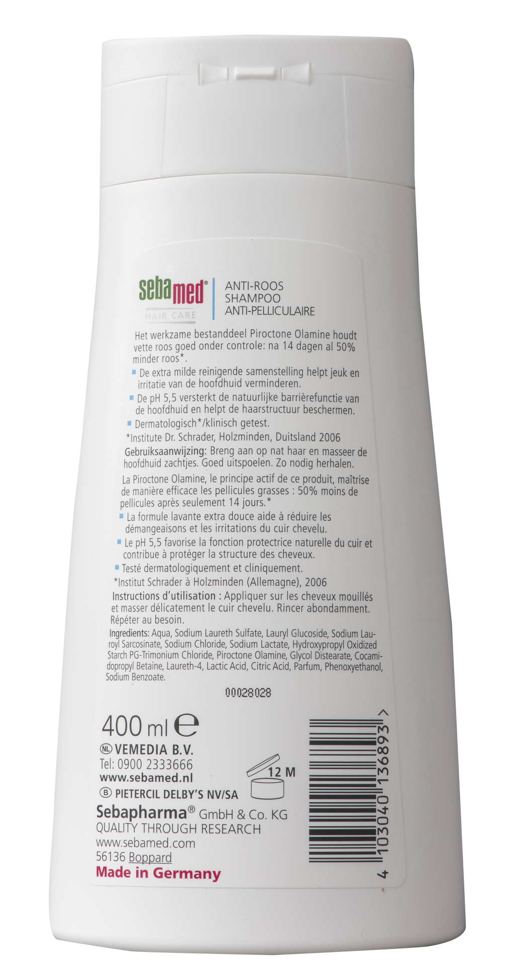 Sebamed Anti-roos shampoo (400 ml) - image 4