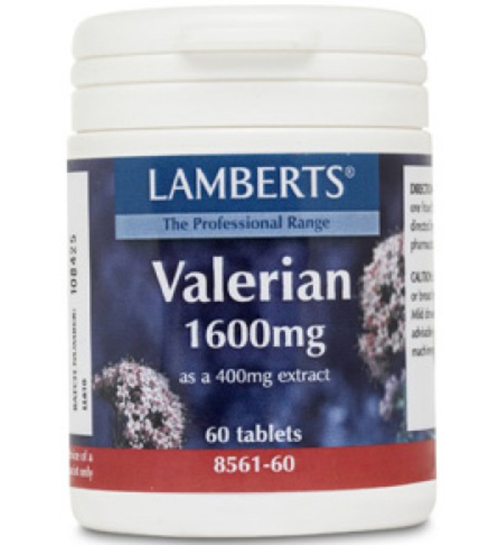 Lamberts Valeriaan 1600mg (60 tabletten)