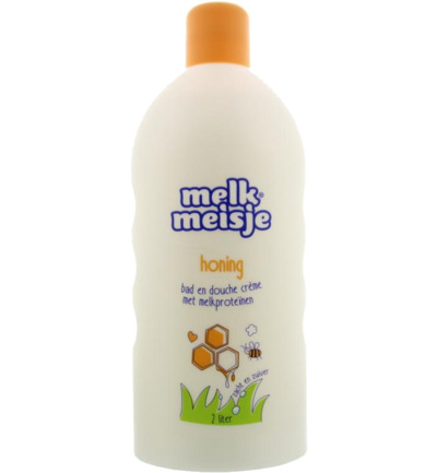 Melkmeisje Bad en douche honing (2000 ml)