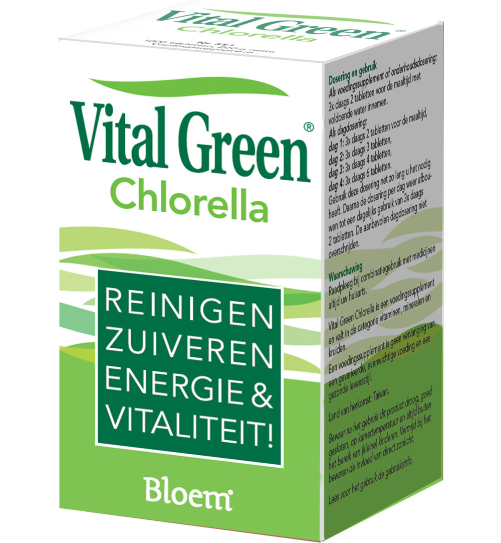 Bloem Chlorella Vitalgreen (1000 tabletten)