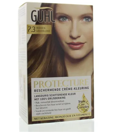 Guhl Beschermende Cremekleur 7.3 Mid Goudblond (1 set)