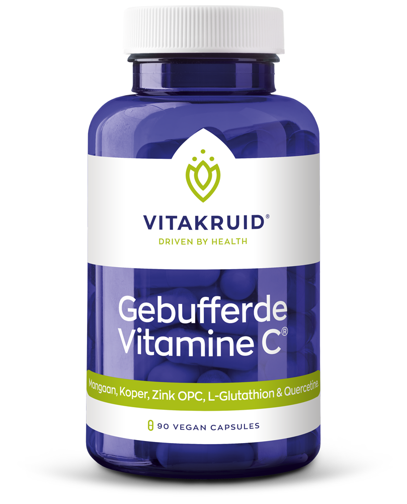 Vitakruid Gebufferde Vitamine C Met Oa Zink Opc Quercetine (90 vega capsules)