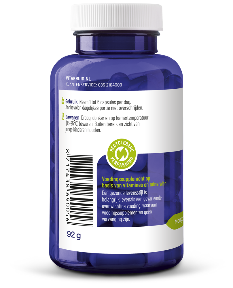 Vitakruid Gebufferde Vitamine C Met Oa Zink Opc Quercetine (90 vega capsules)