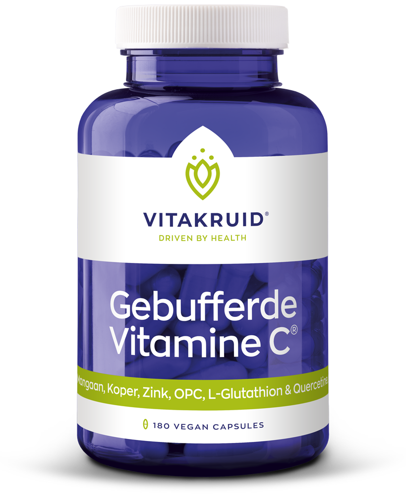 Vitakruid Gebufferde Vitamine C Met Oa Zink Opc Quercetine ( vega capsules)