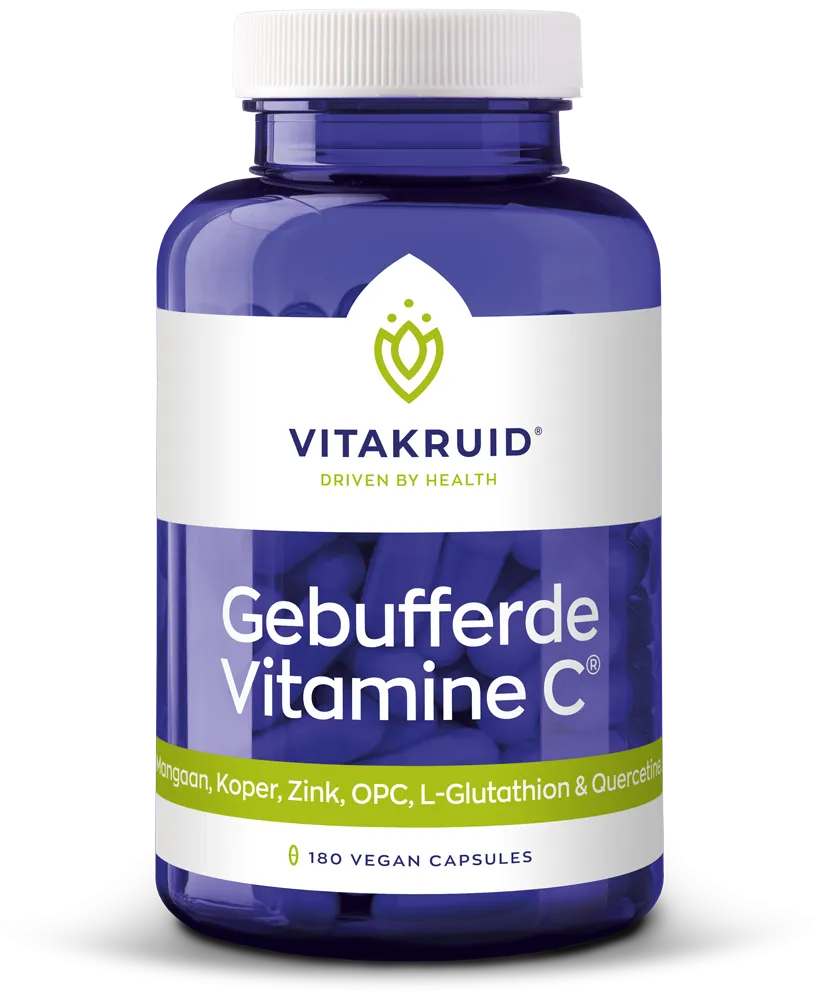 Vitakruid Gebufferde Vitamine C Met Oa Zink Opc Quercetine ( vega capsules)