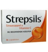 Strepsils Sinaasappel / Vitamine C (36 zuigtabletten)