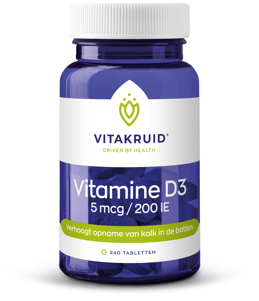 Vitakruid Vitamine D3 5 Mcg / 200 Ie (240 tabletten)