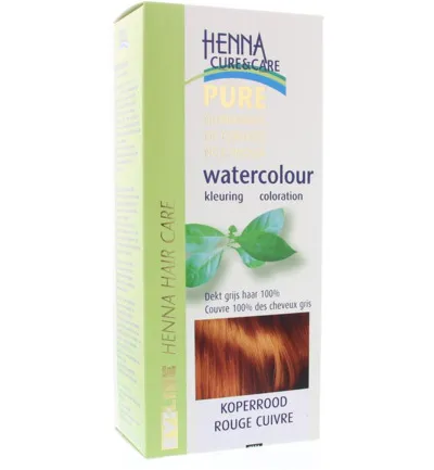 Evi-Line Henna Cure & Care Watercolour koperrood (5 gr)